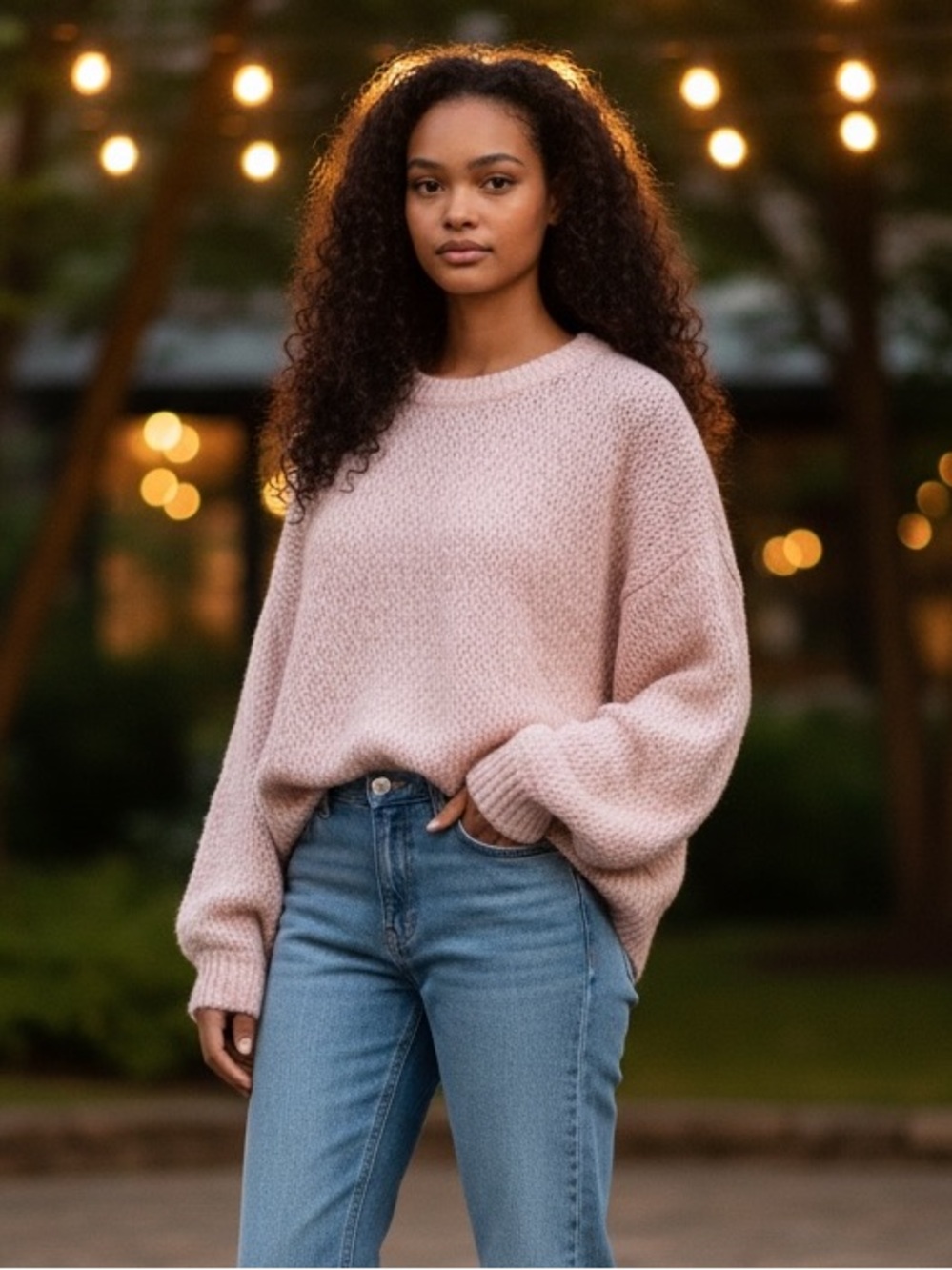 Madewell Baez Pullover Sweater in Pink Size XS